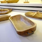 انواع ظروف چوبی در فروشگاه دست‌سازه‌های هنری «شرقی»