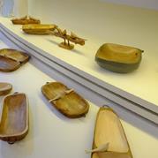 انواع ظروف چوبی در فروشگاه دست‌سازه‌های هنری «شرقی»
